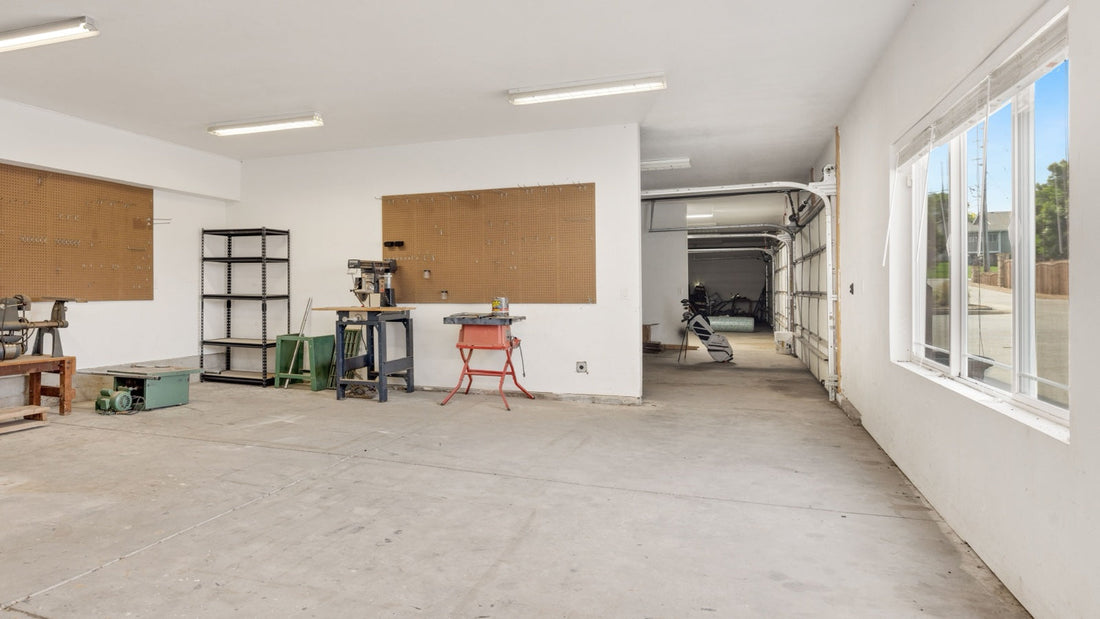 Best DIY mini split for a garage: home garage workshop ready for a pre-charged MRCOOL DIY or Zone Air mini split install