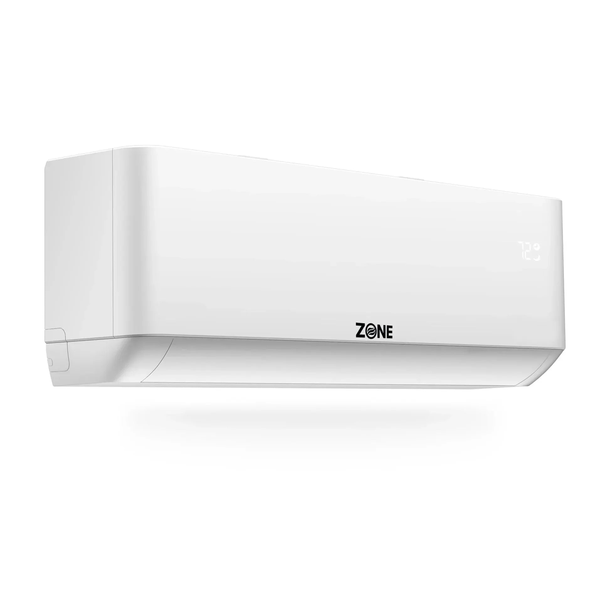 Zone Air DIY 18,000 BTU Ductless Mini-Split Heat Pump - 23.5 SEER2, 23 - indoor air handler angled view