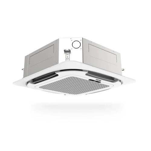 Zone Air Airframe 12,000 BTU 21 SEER2 230V Ceiling Cassette Mini-Split - ceiling cassette angled view
