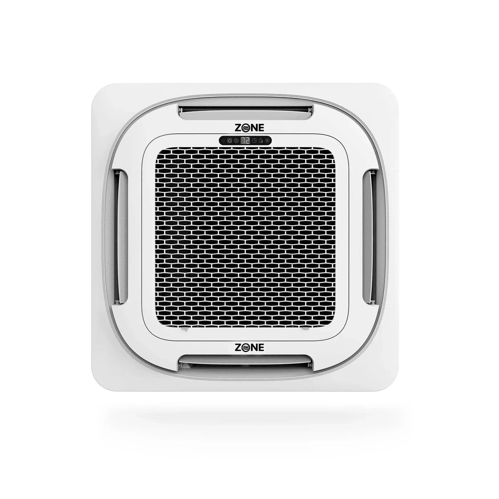 Zone Air Airframe 12,000 BTU 21 SEER2 230V Ceiling Cassette Mini-Split - flush ceiling panel