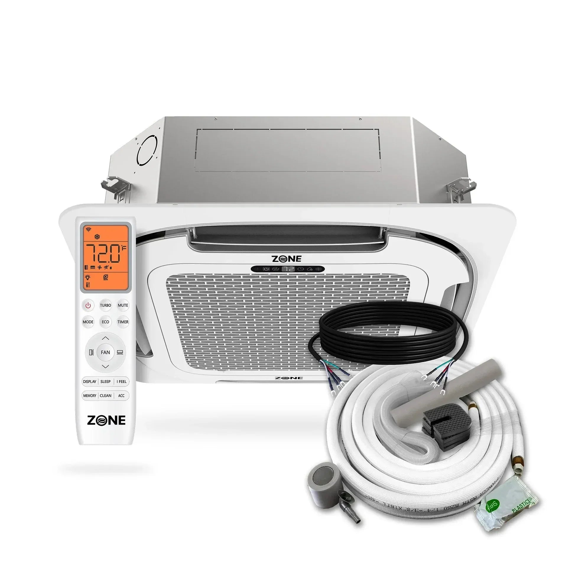 Zone Air Airframe DUAL ZONE 19,000 BTU (9.5K+9.5K) 21 SEER2 230V Ceili - ceiling cassette indoor unit