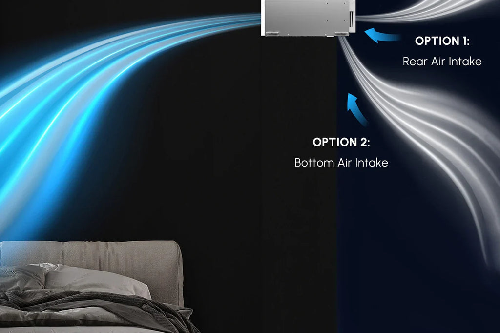 Zone Air Thin-Air DUAL ZONE 22,000 BTU (11K+11K) 19 SEER2 230V Conceal - hidden ducted installation