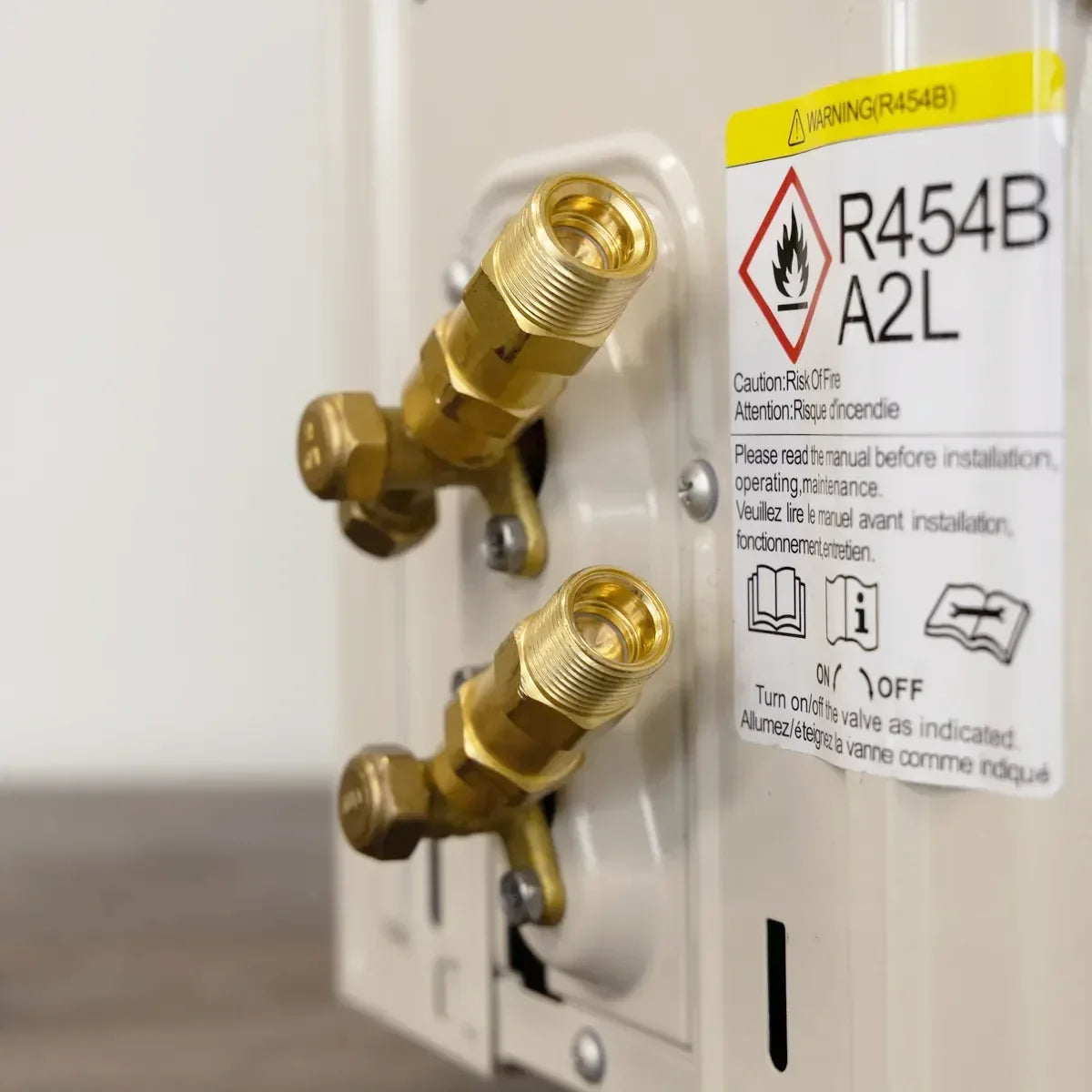 Pre-Charged Lineset with Brass quick-connect valve fittings